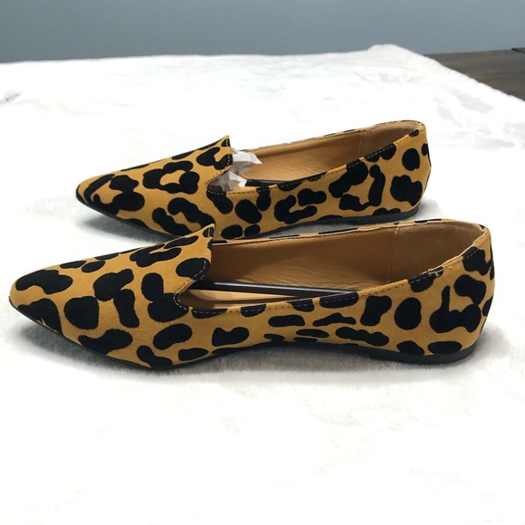 Qupid 6 NWOT leopard cheetah Point toe flats - Picture 5 of 10